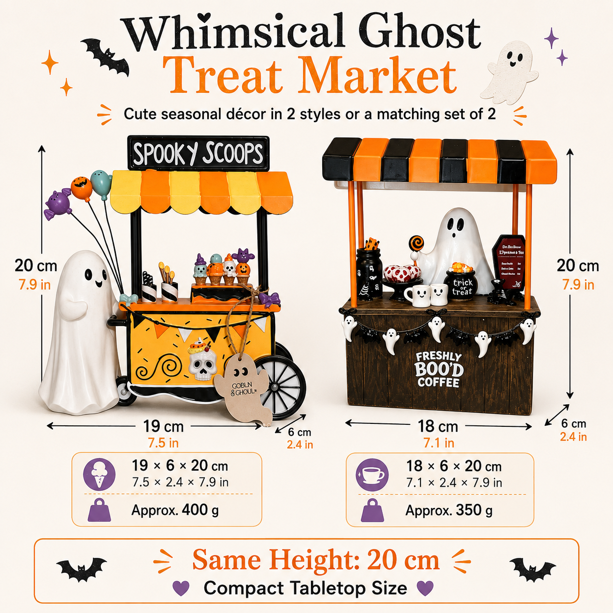 🎃 Halloween Ghost Treat Stand Tabletop Decorations Product Title