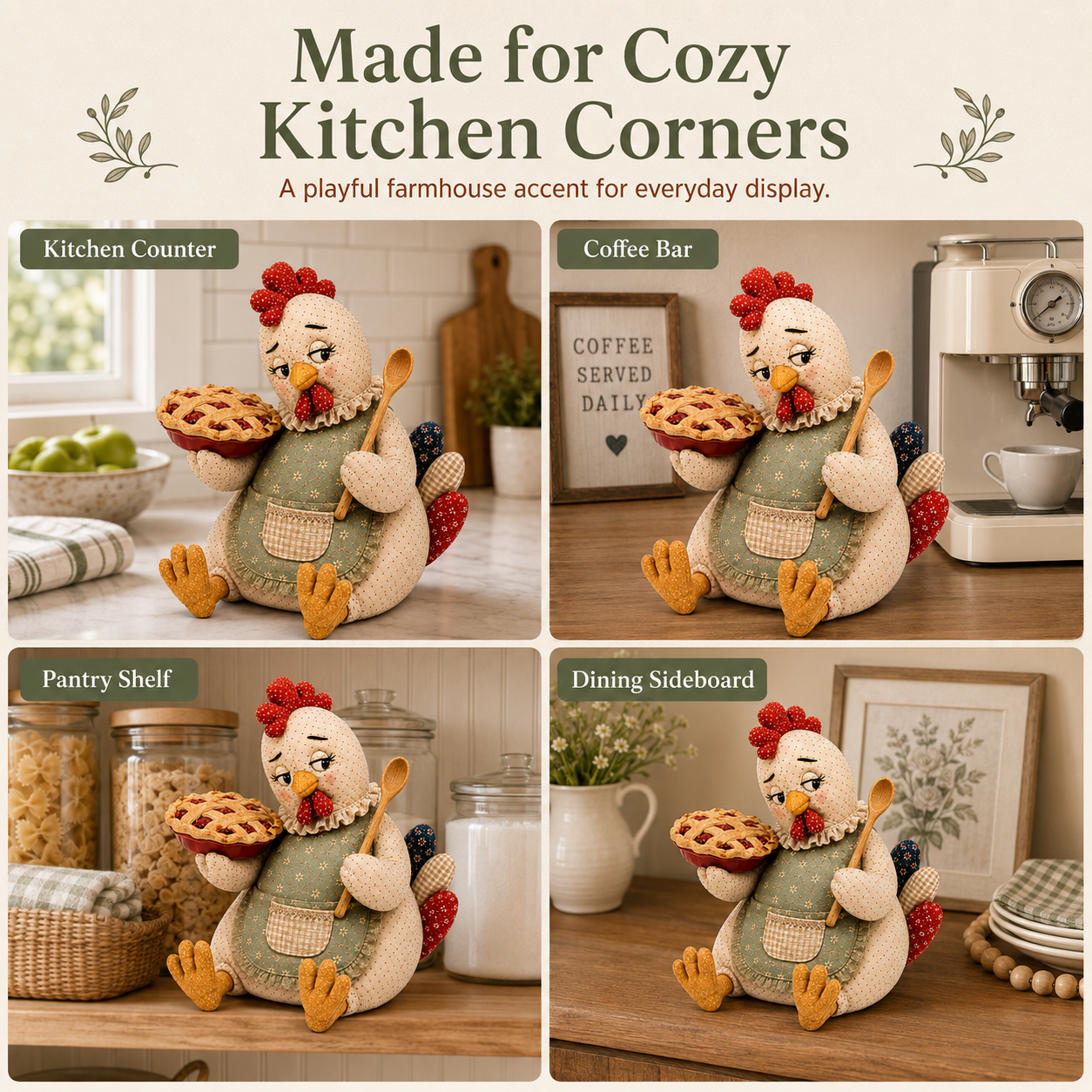 Mabel’s Baking Mishap Hen Figurine 🐔🥧
