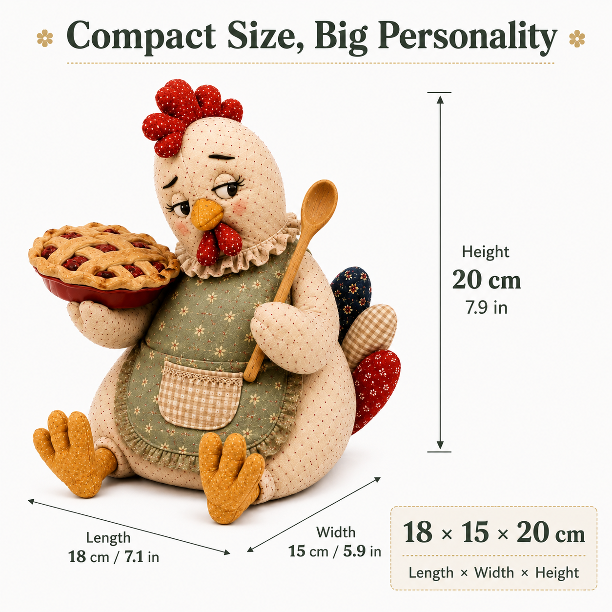 Mabel’s Baking Mishap Hen Figurine 🐔🥧