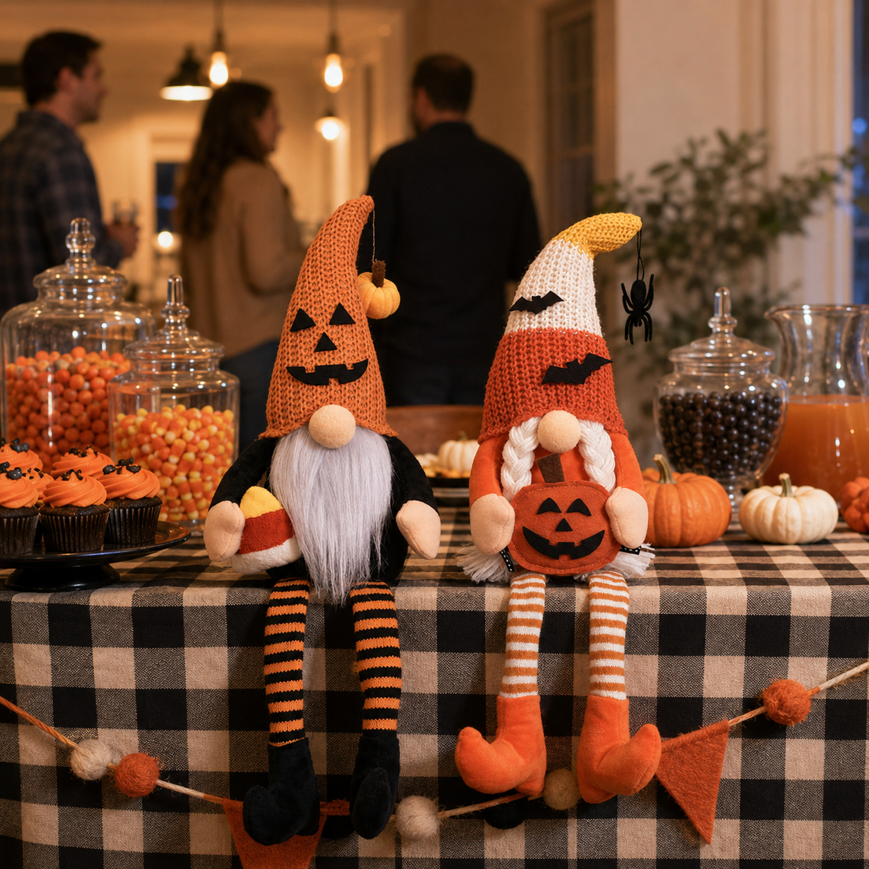 Halloween Long-Legged Gnome Shelf Sitter