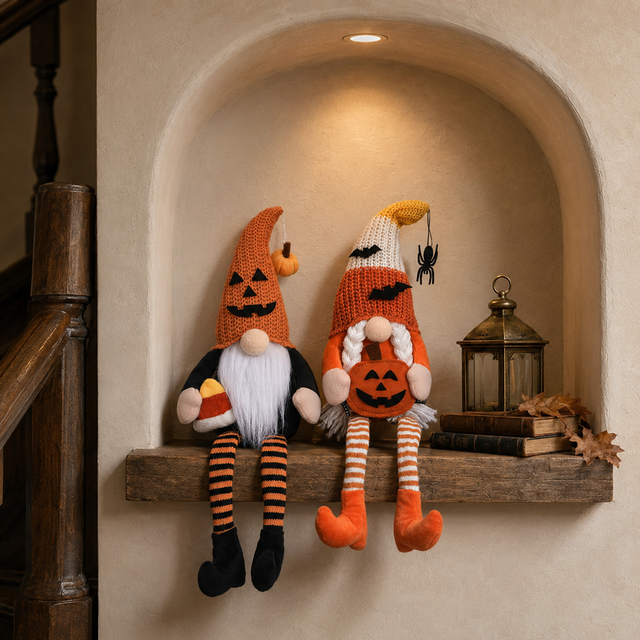 Halloween Long-Legged Gnome Shelf Sitter