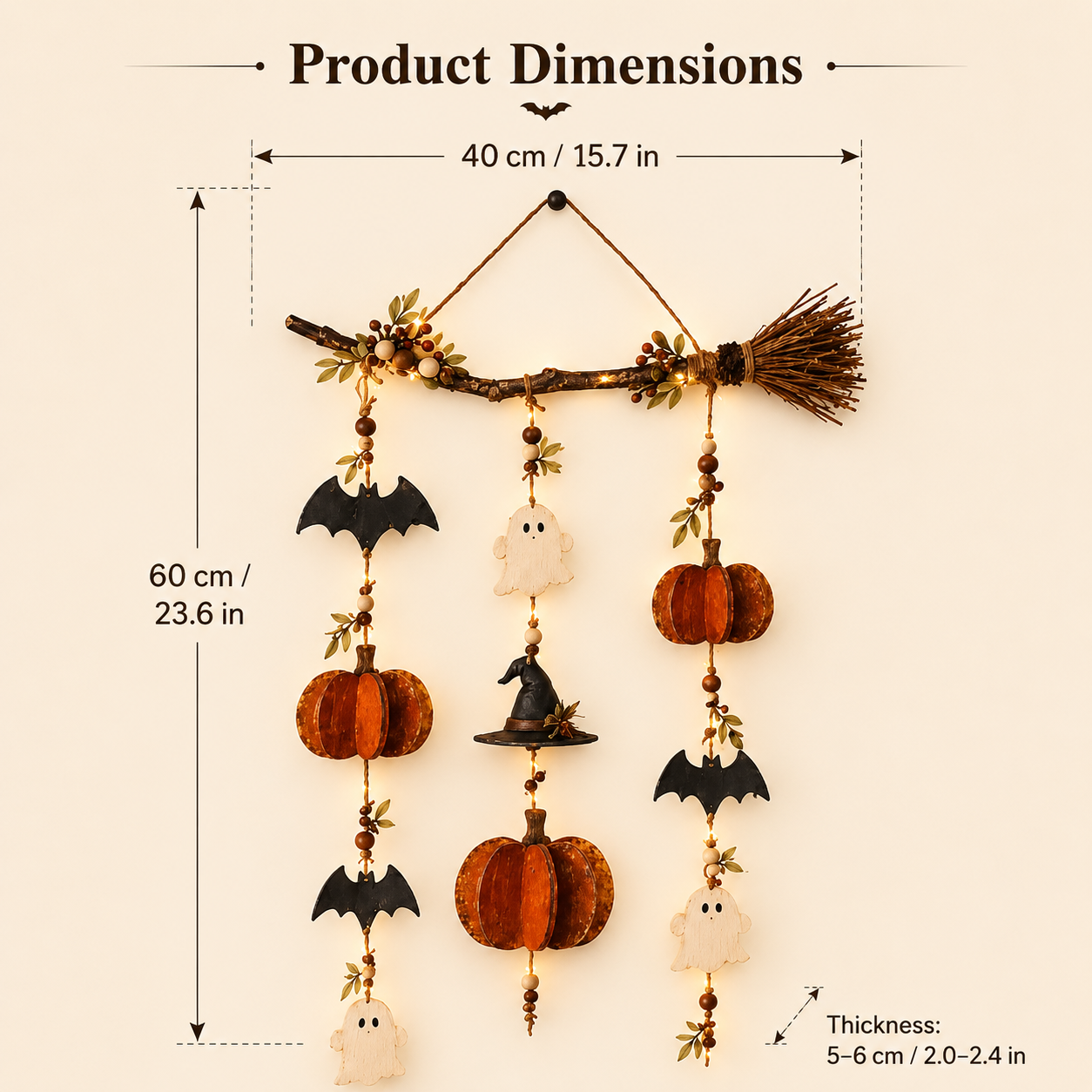Witch’s Harvest Halloween Wall Hanging 🎃🧹