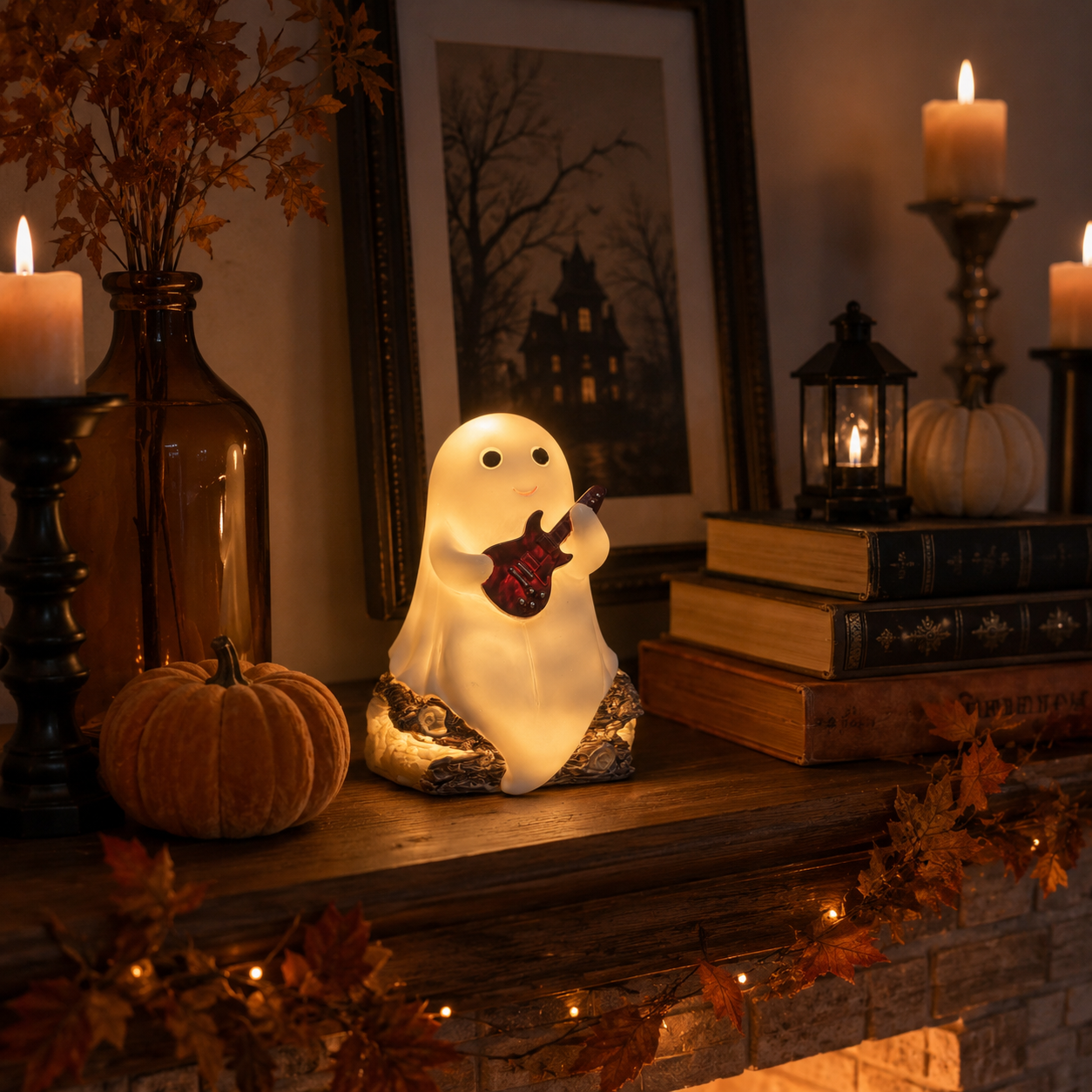 Halloween Ghost Guitar Night Light 👻🎸
