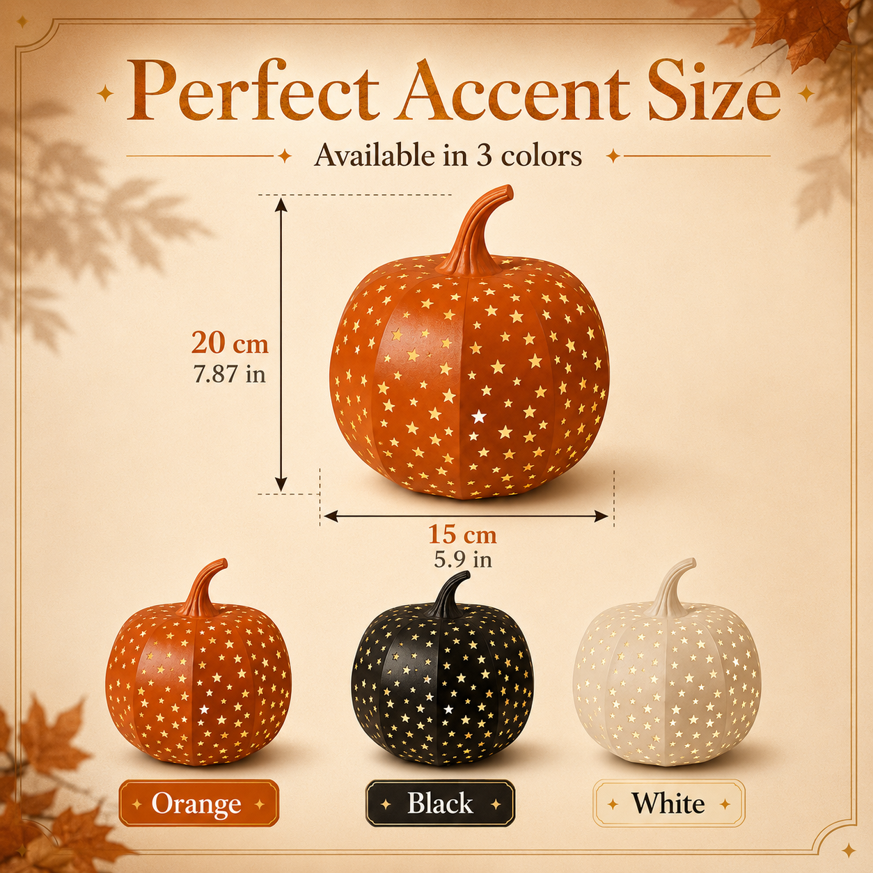 Halloween Star Pumpkin Lantern