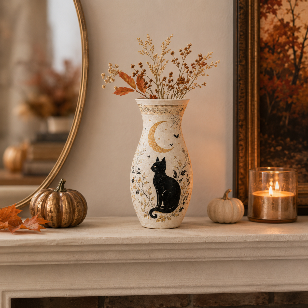 Halloween 3D Vase Puzzle Decor 🎃