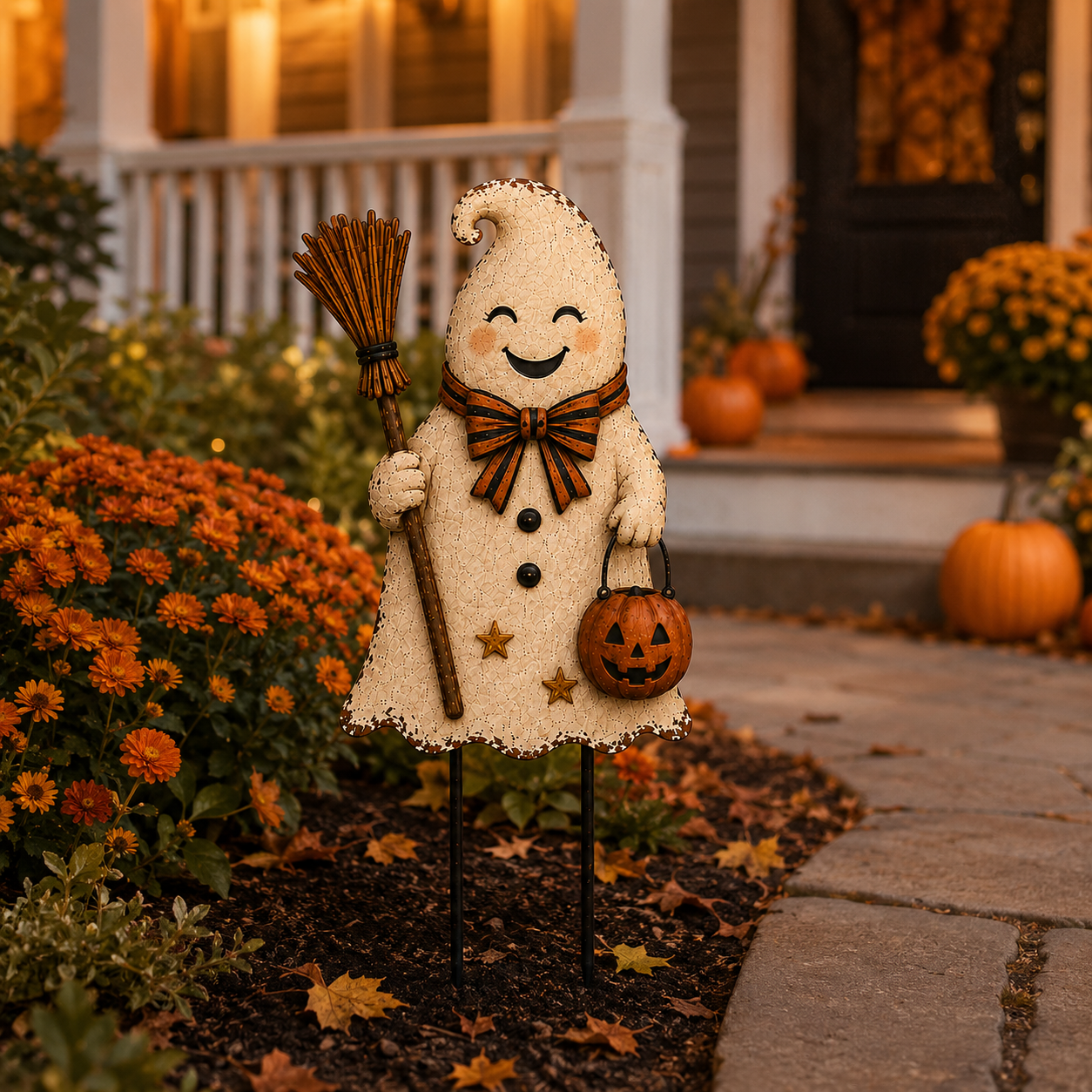 Vintage Halloween Ghost Yard Stakes Collection