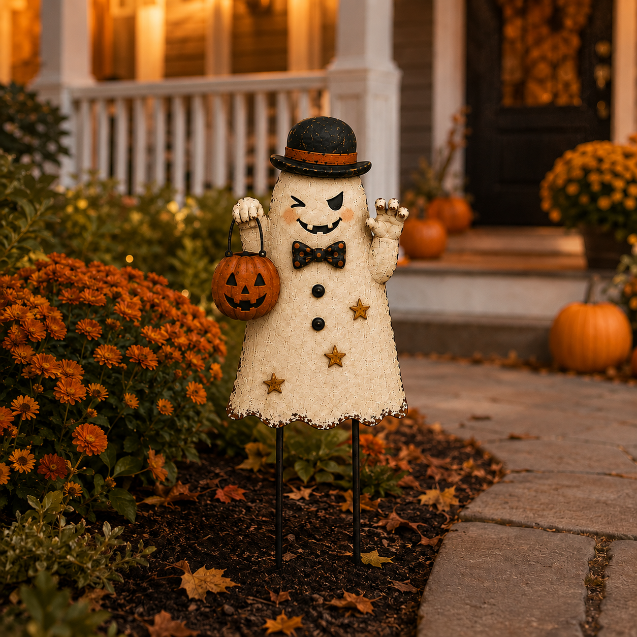 Vintage Halloween Ghost Yard Stakes Collection