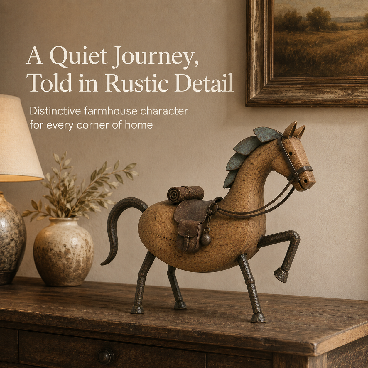 Rustic Wandering Horse Decor 🐴
