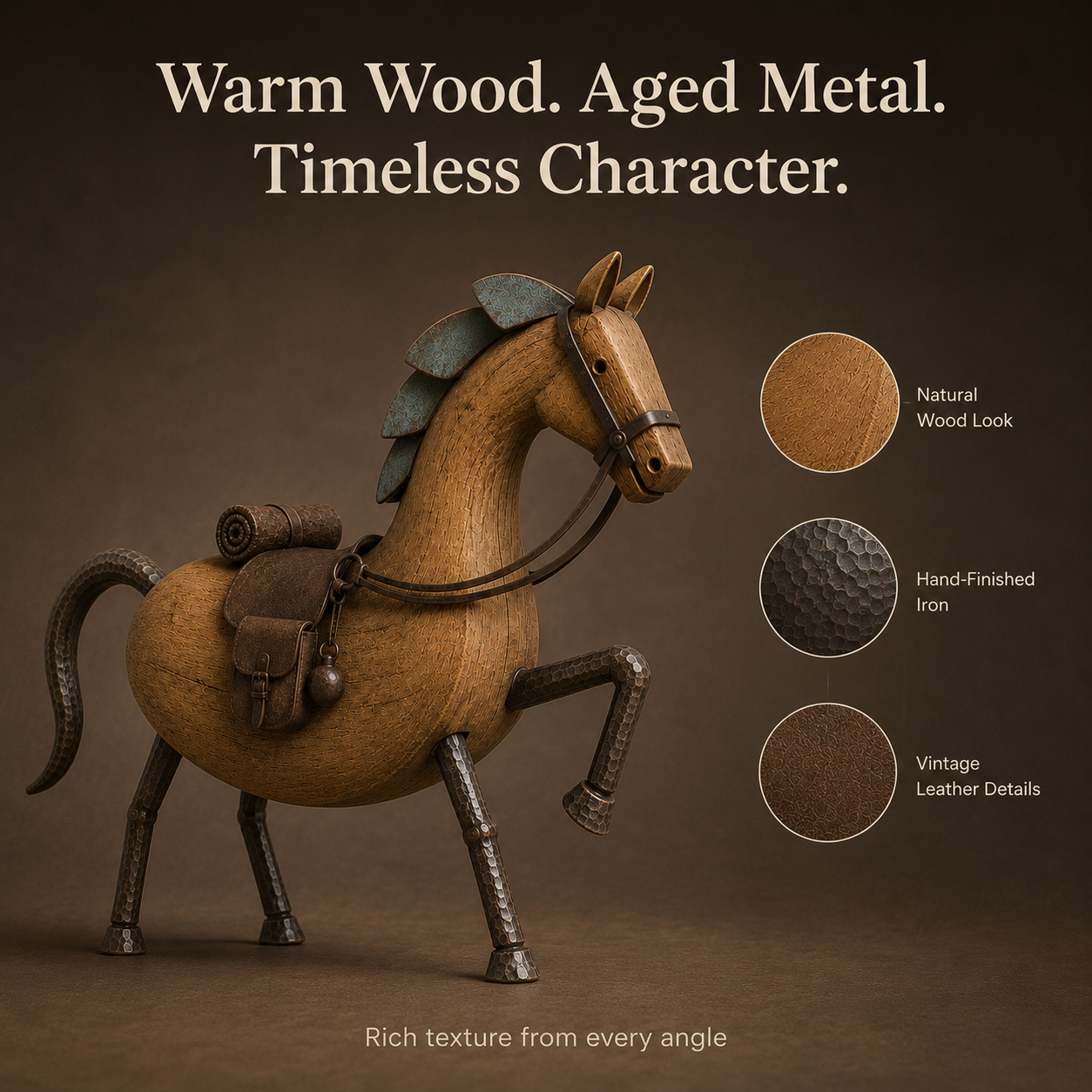 Rustic Wandering Horse Decor 🐴