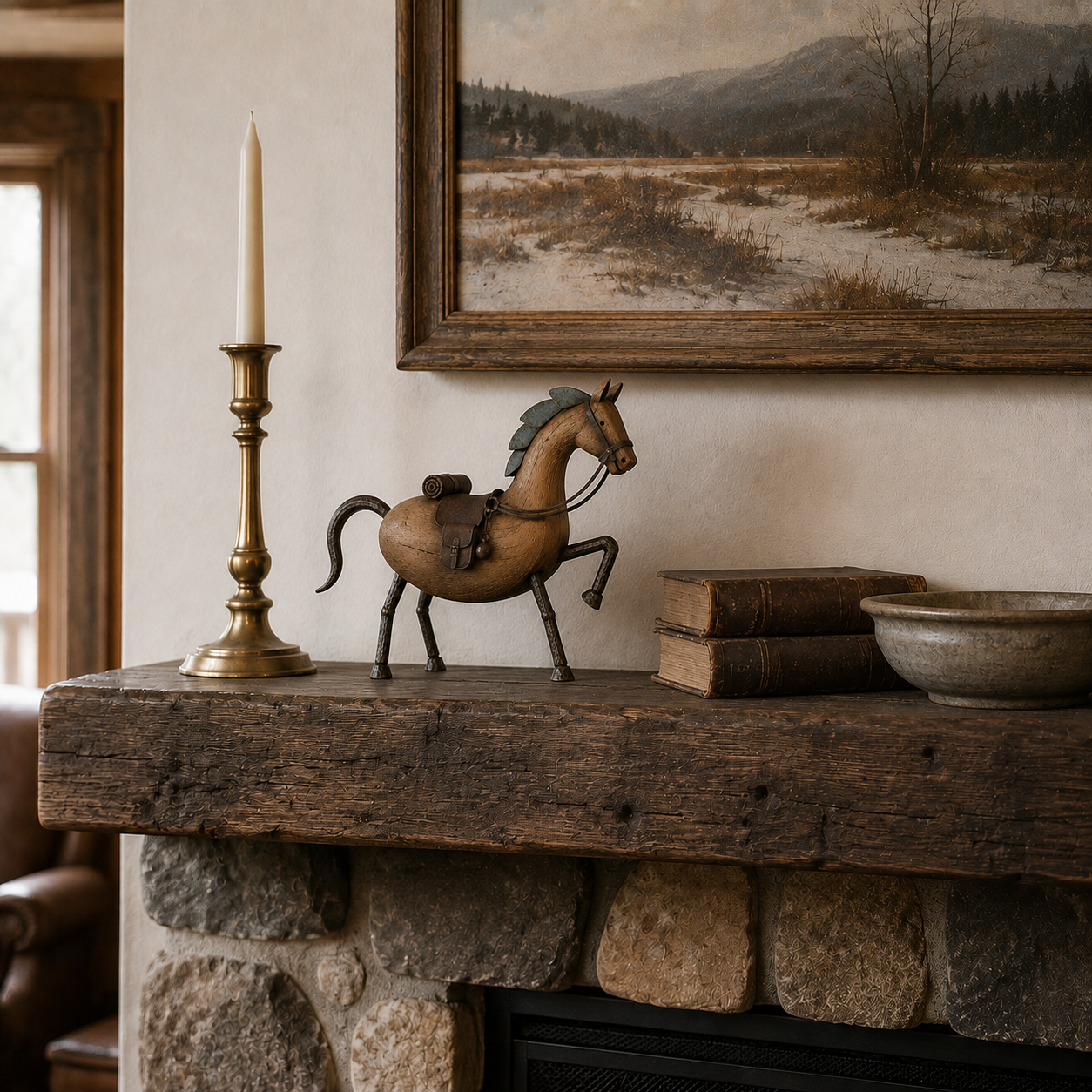 Rustic Wandering Horse Decor 🐴