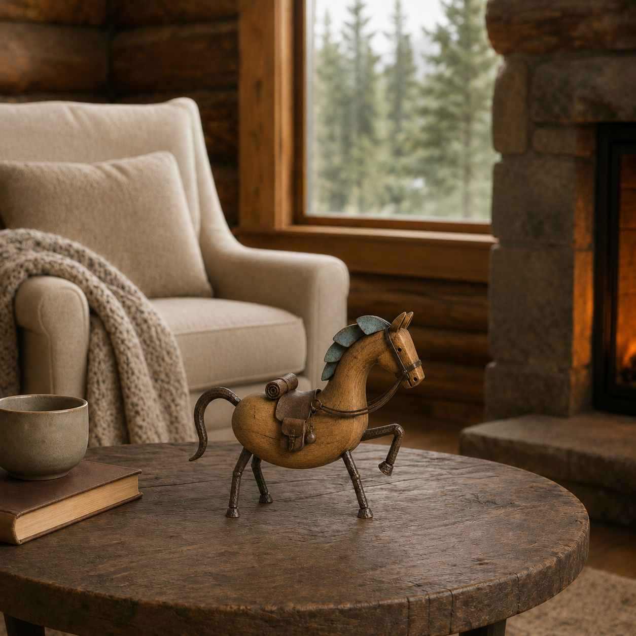 Rustic Wandering Horse Decor 🐴