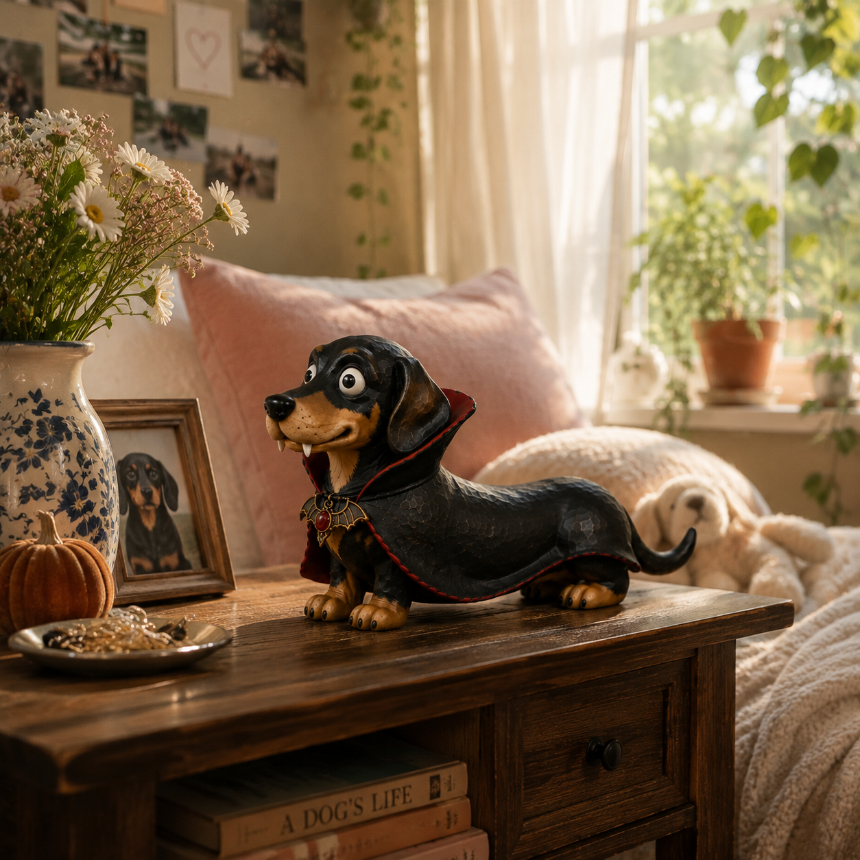 Vampire Dachshund Figurine