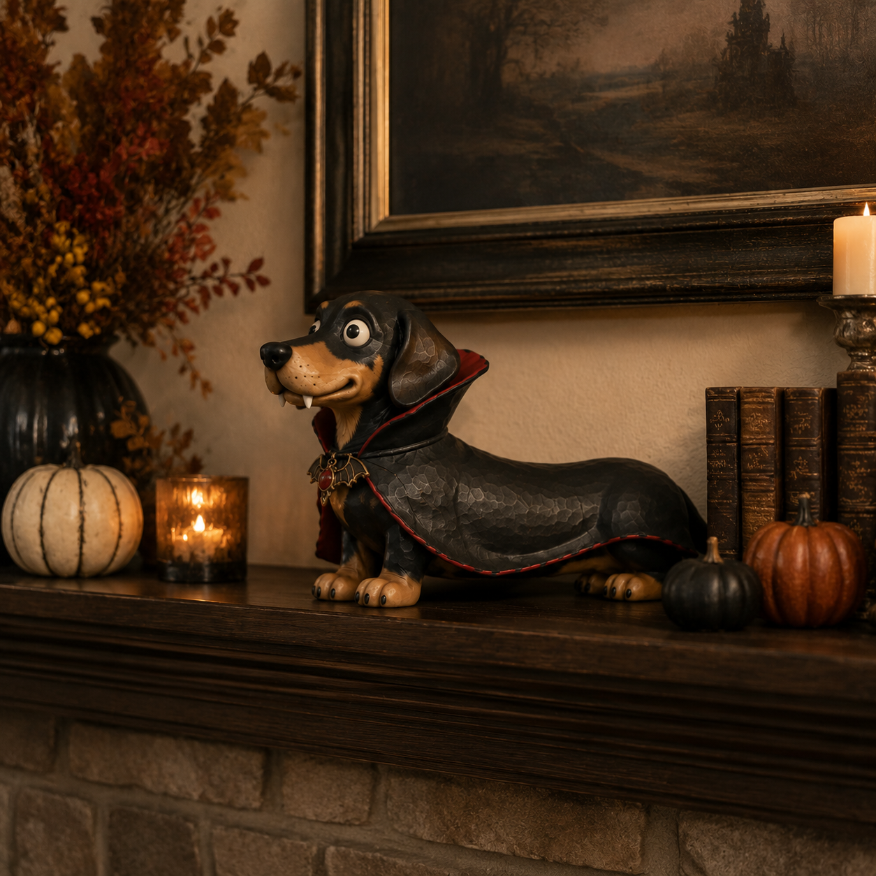 Vampire Dachshund Figurine