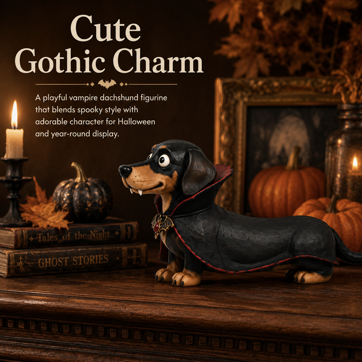 Vampire Dachshund Figurine
