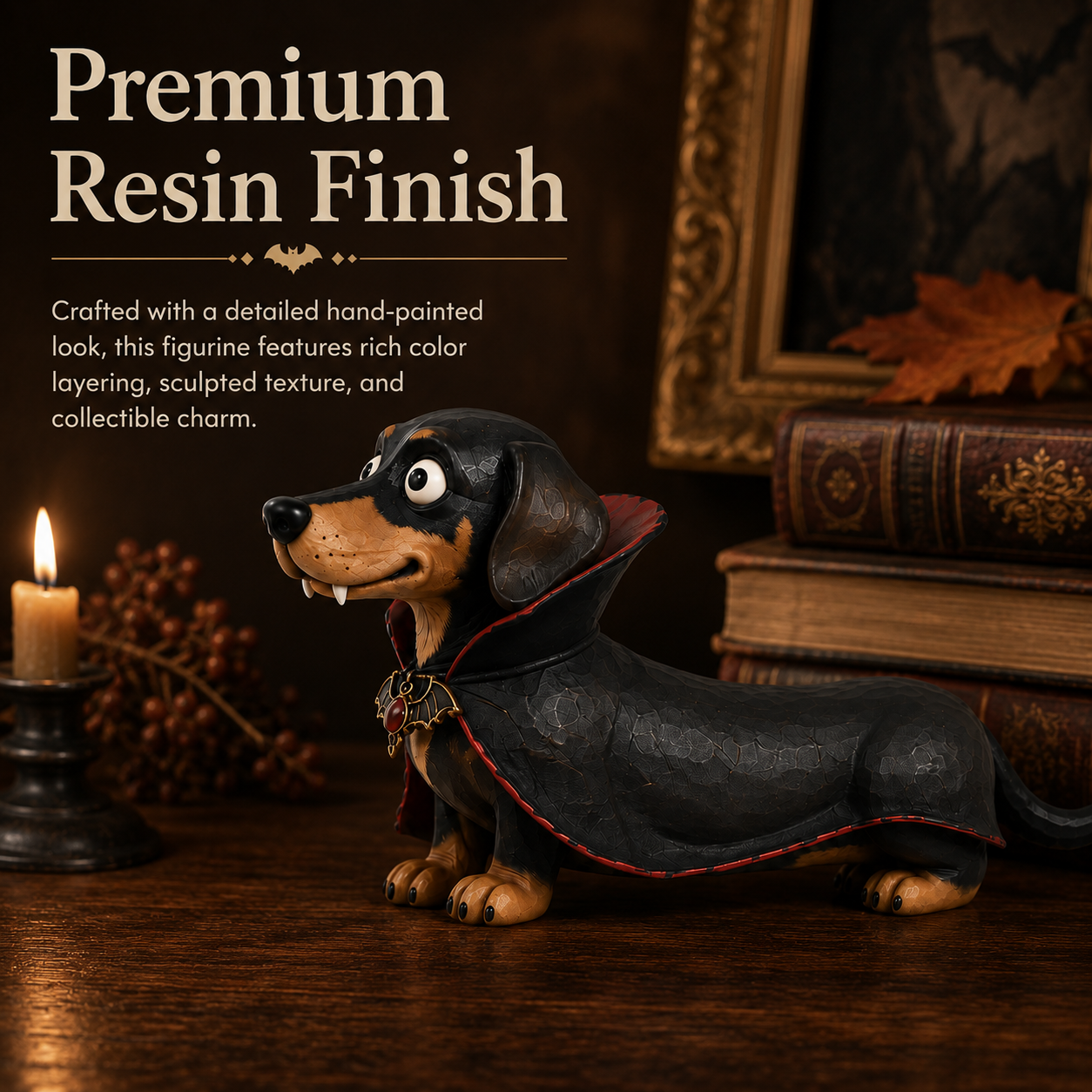Vampire Dachshund Figurine