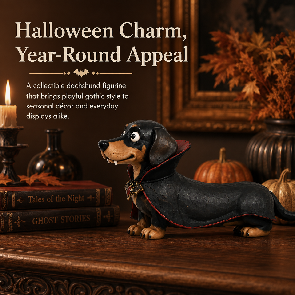 Vampire Dachshund Figurine