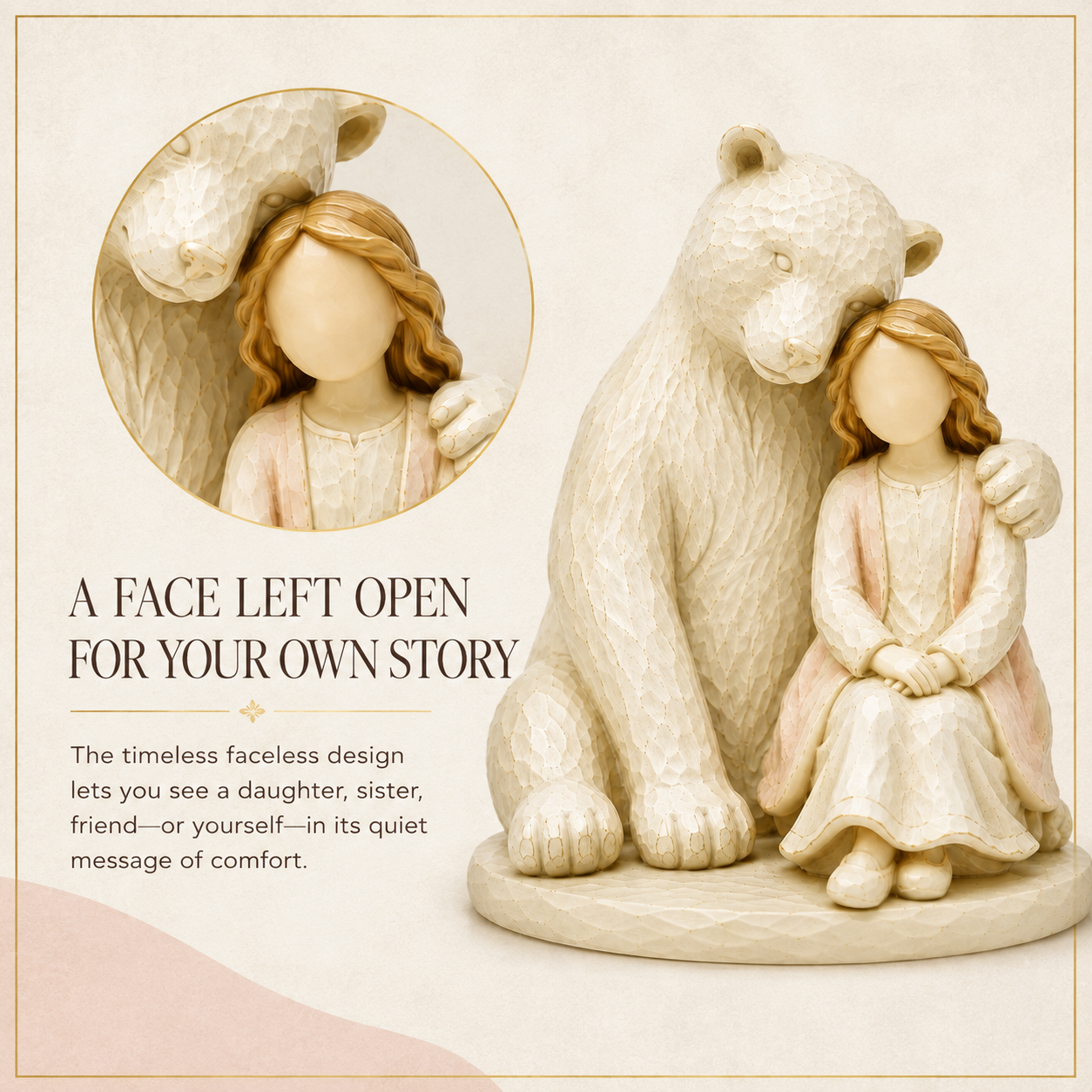 Always By Your Side Bear & Girl Figurine