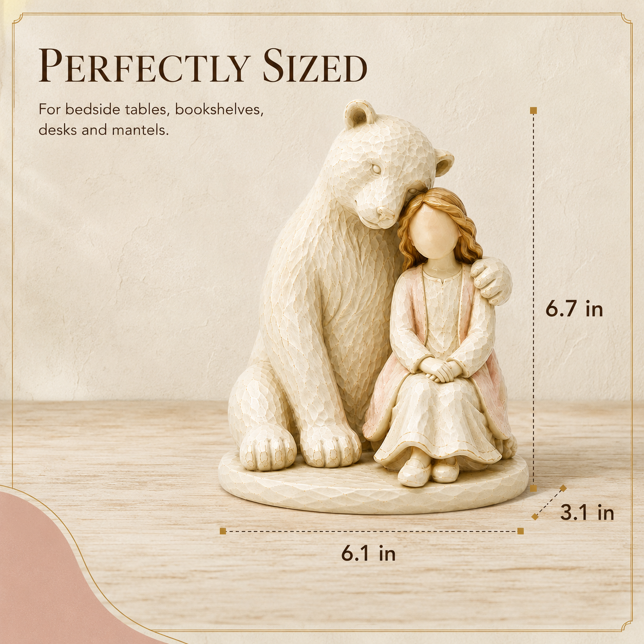 Always By Your Side Bear & Girl Figurine