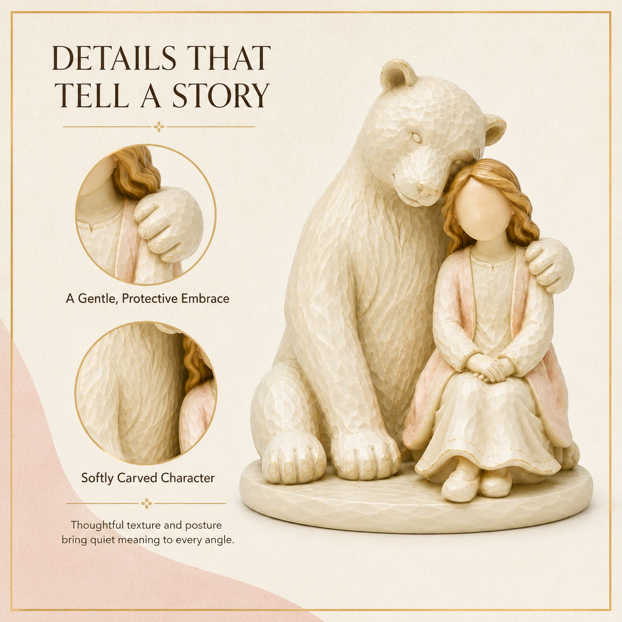 Always By Your Side Bear & Girl Figurine