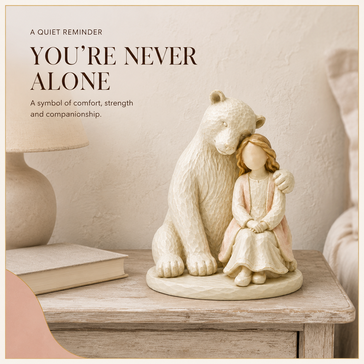 Always By Your Side Bear & Girl Figurine