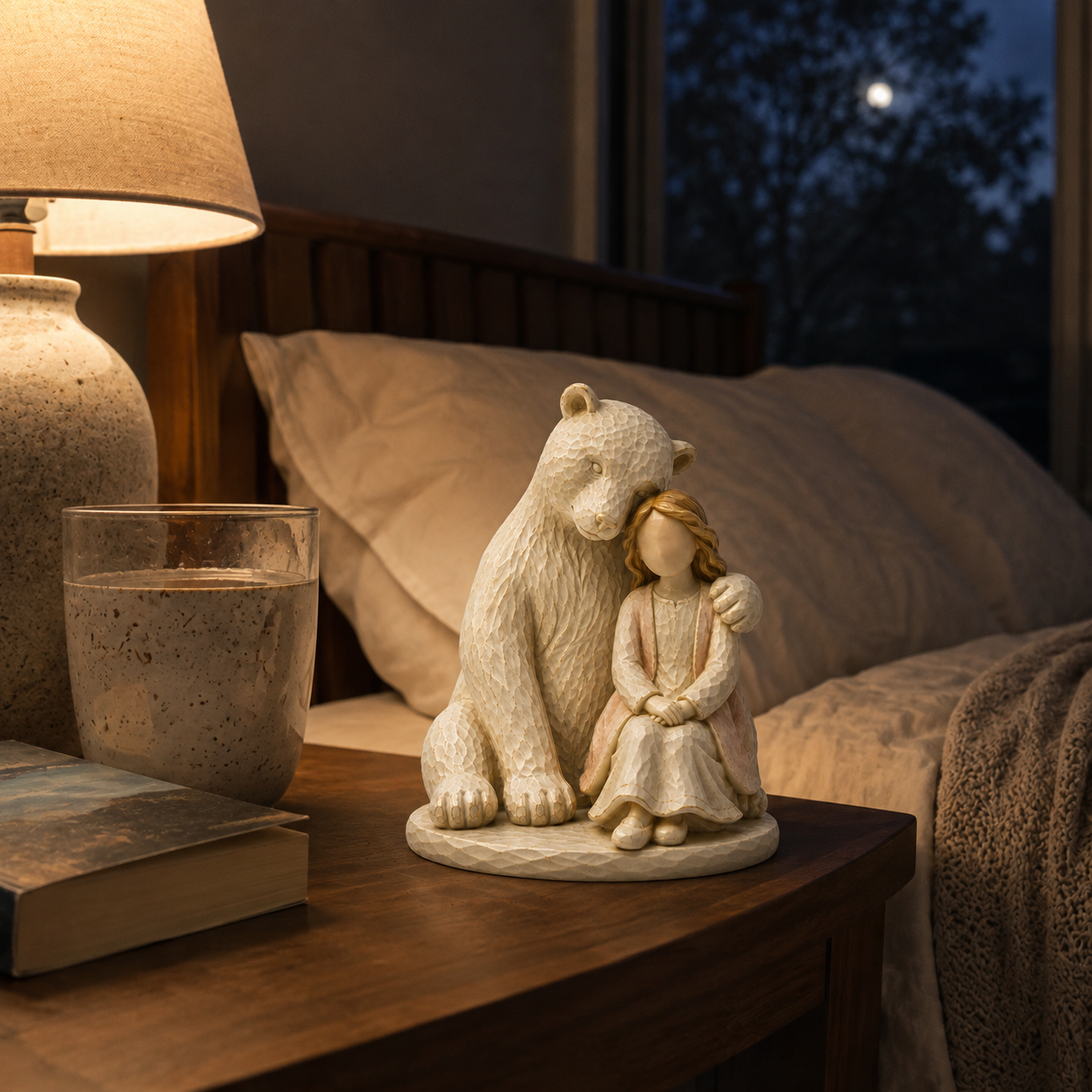Always By Your Side Bear & Girl Figurine