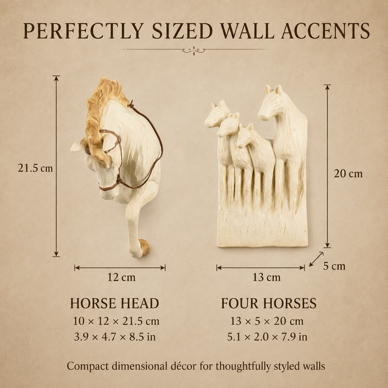Vintage Equestrian Horse Wall Sculpture