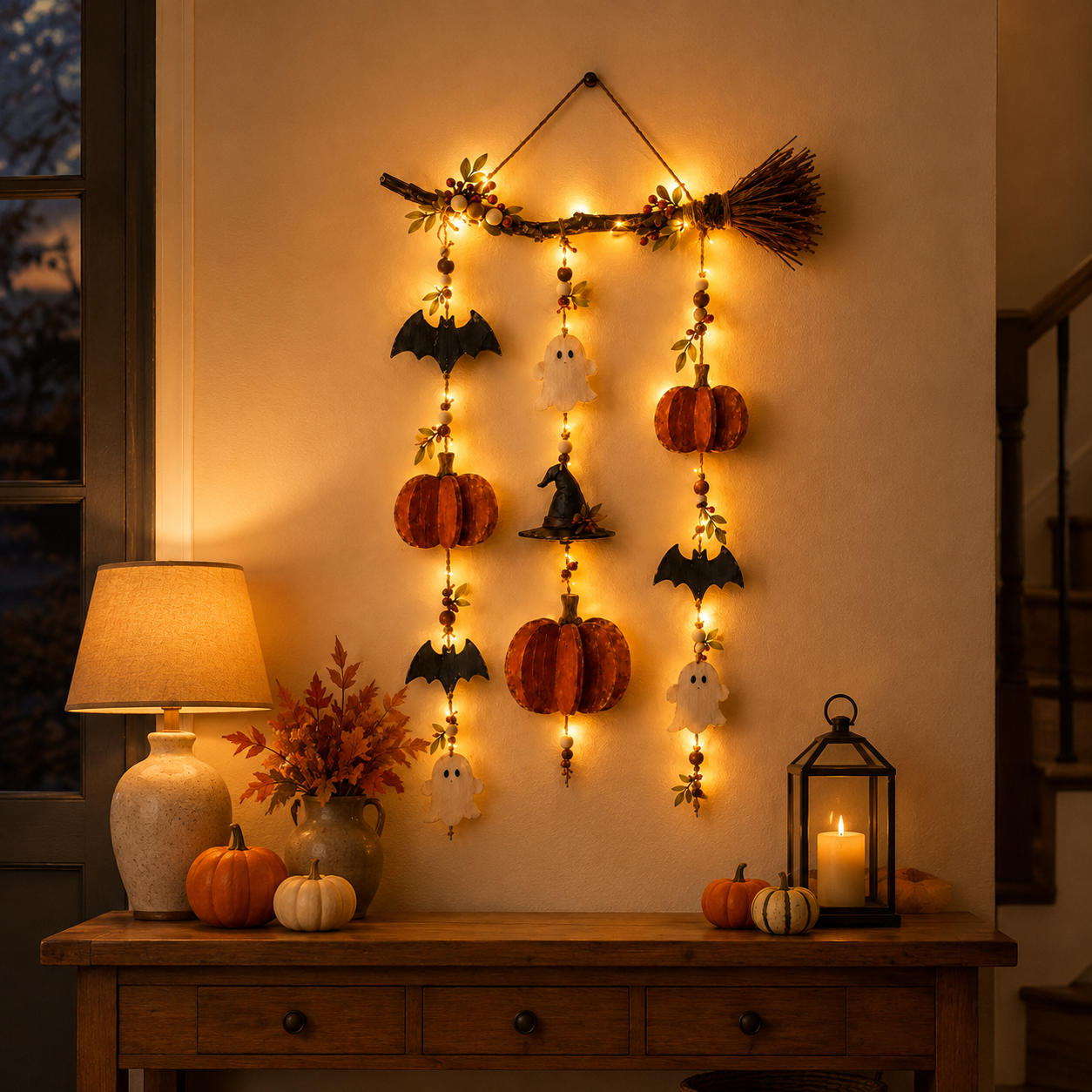 Witch’s Harvest Halloween Wall Hanging 🎃🧹