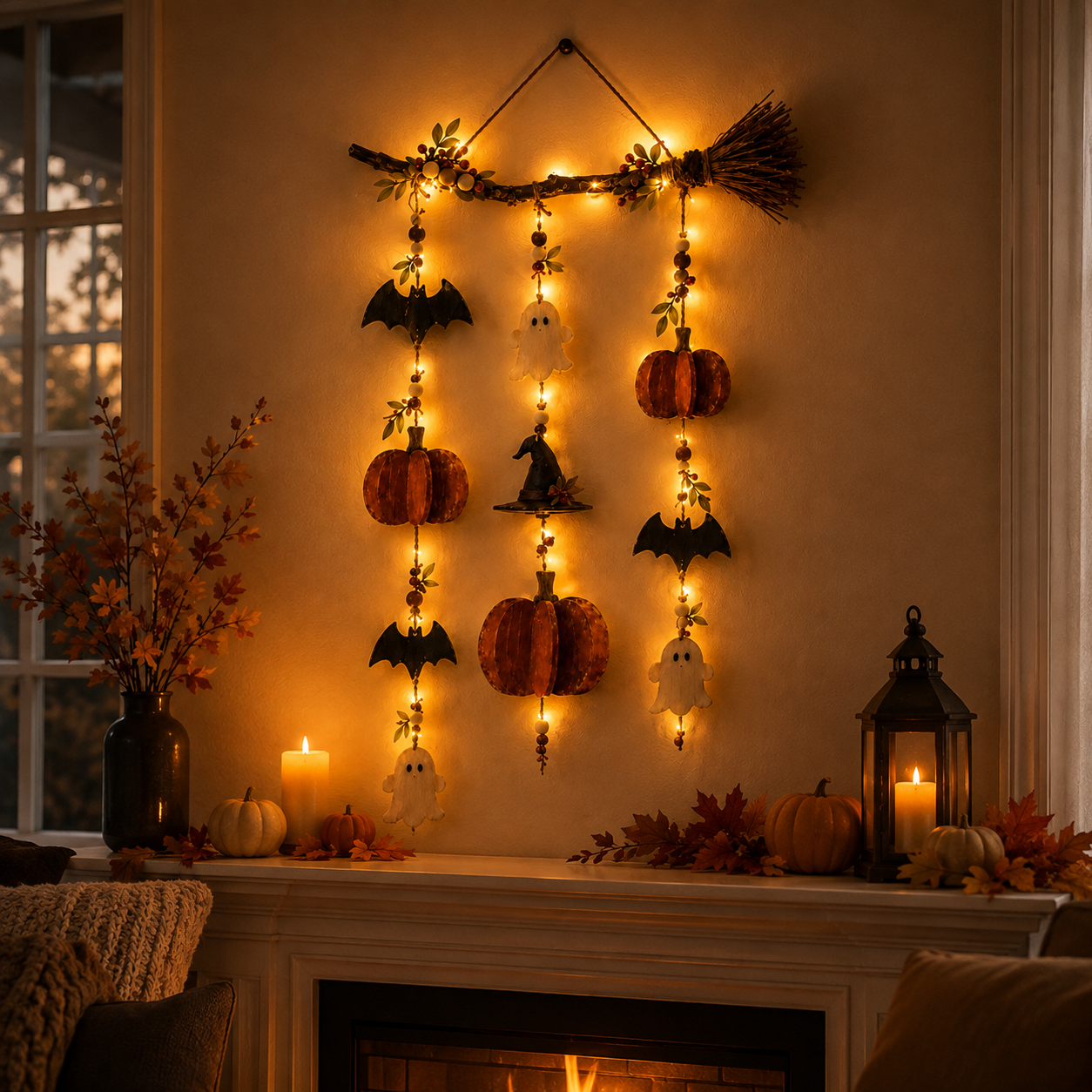Witch’s Harvest Halloween Wall Hanging 🎃🧹