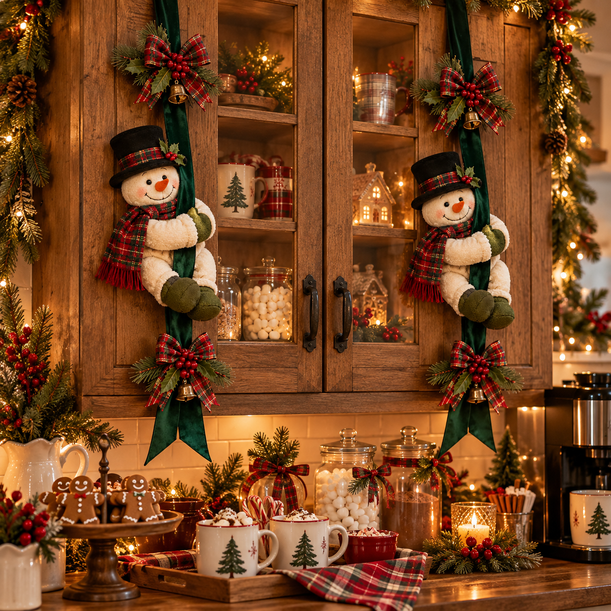 Christmas Snowman Door Hanging Decoration