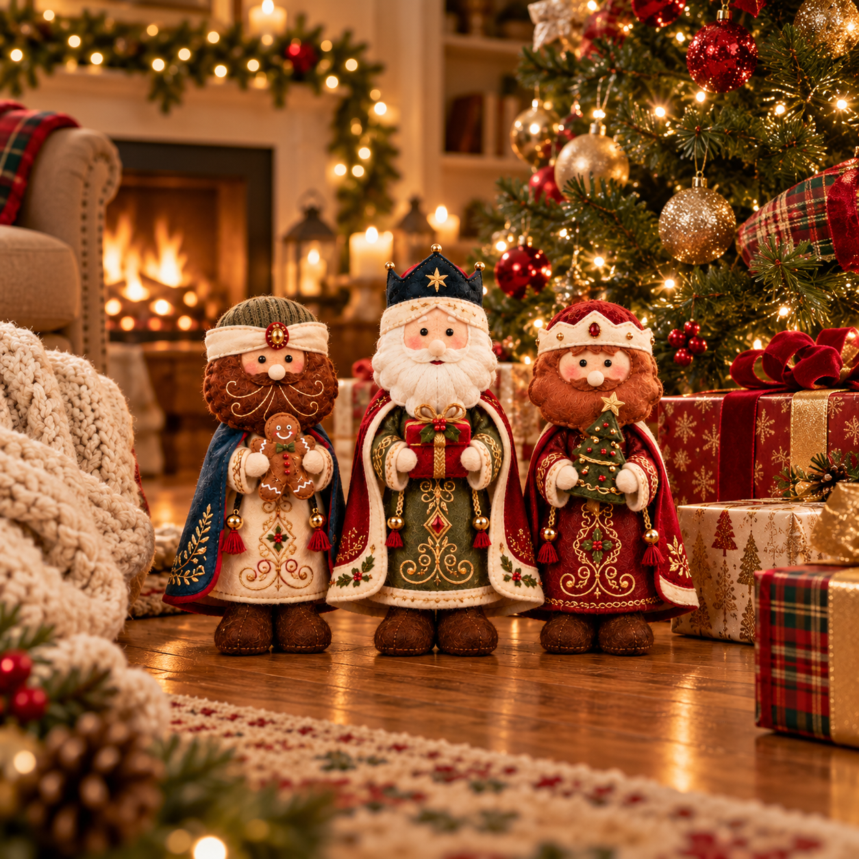 Handmade Felt Christmas Character Figurine