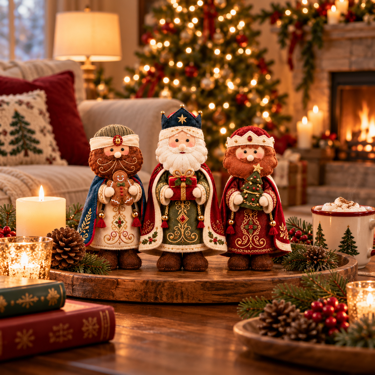 Handmade Felt Christmas Character Figurine