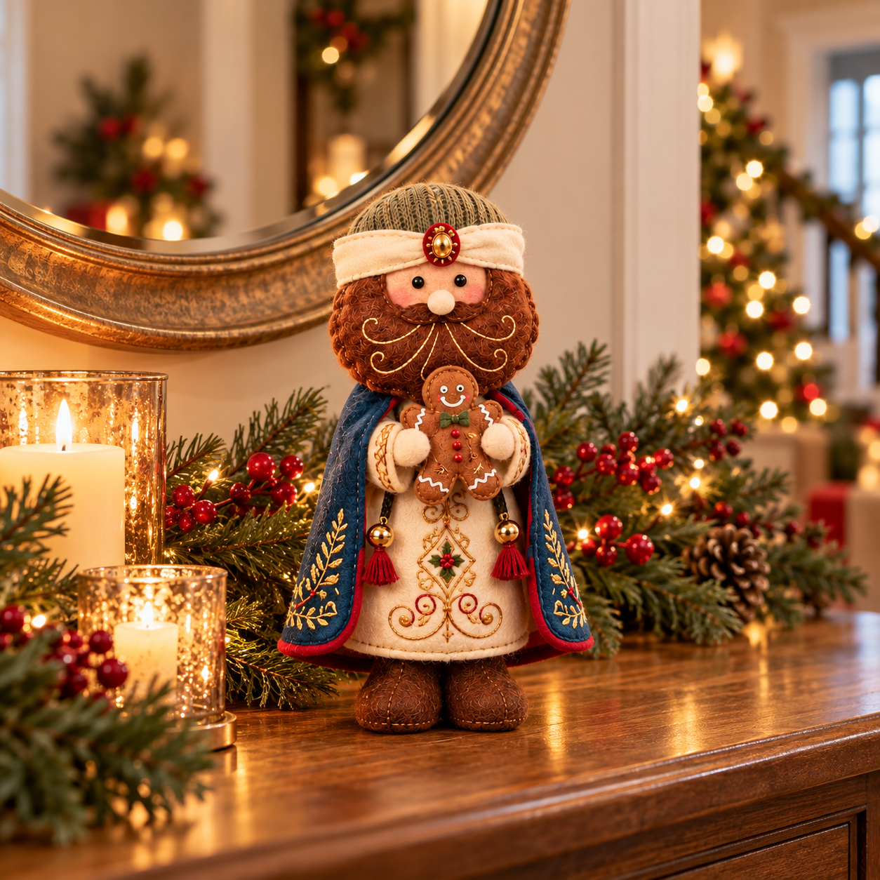Handmade Felt Christmas Character Figurine