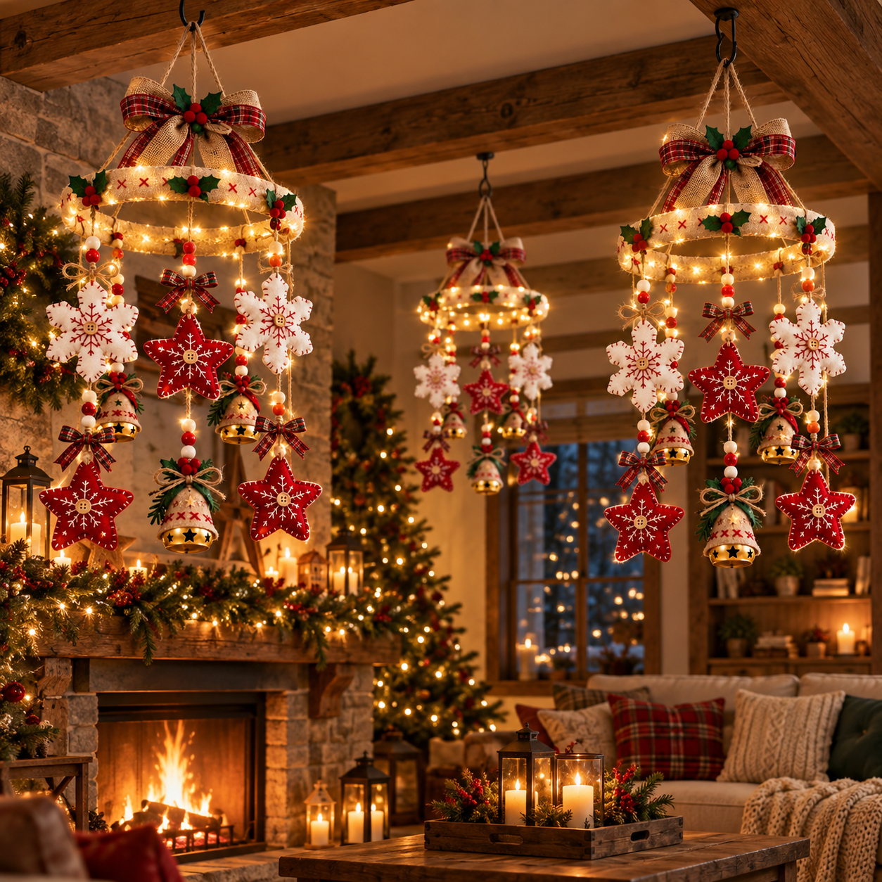 Christmas Magic Lighted Hanging Decor