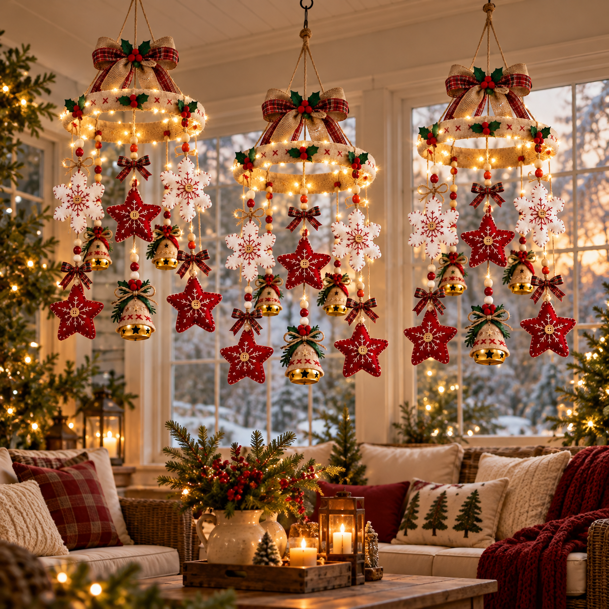 Christmas Magic Lighted Hanging Decor
