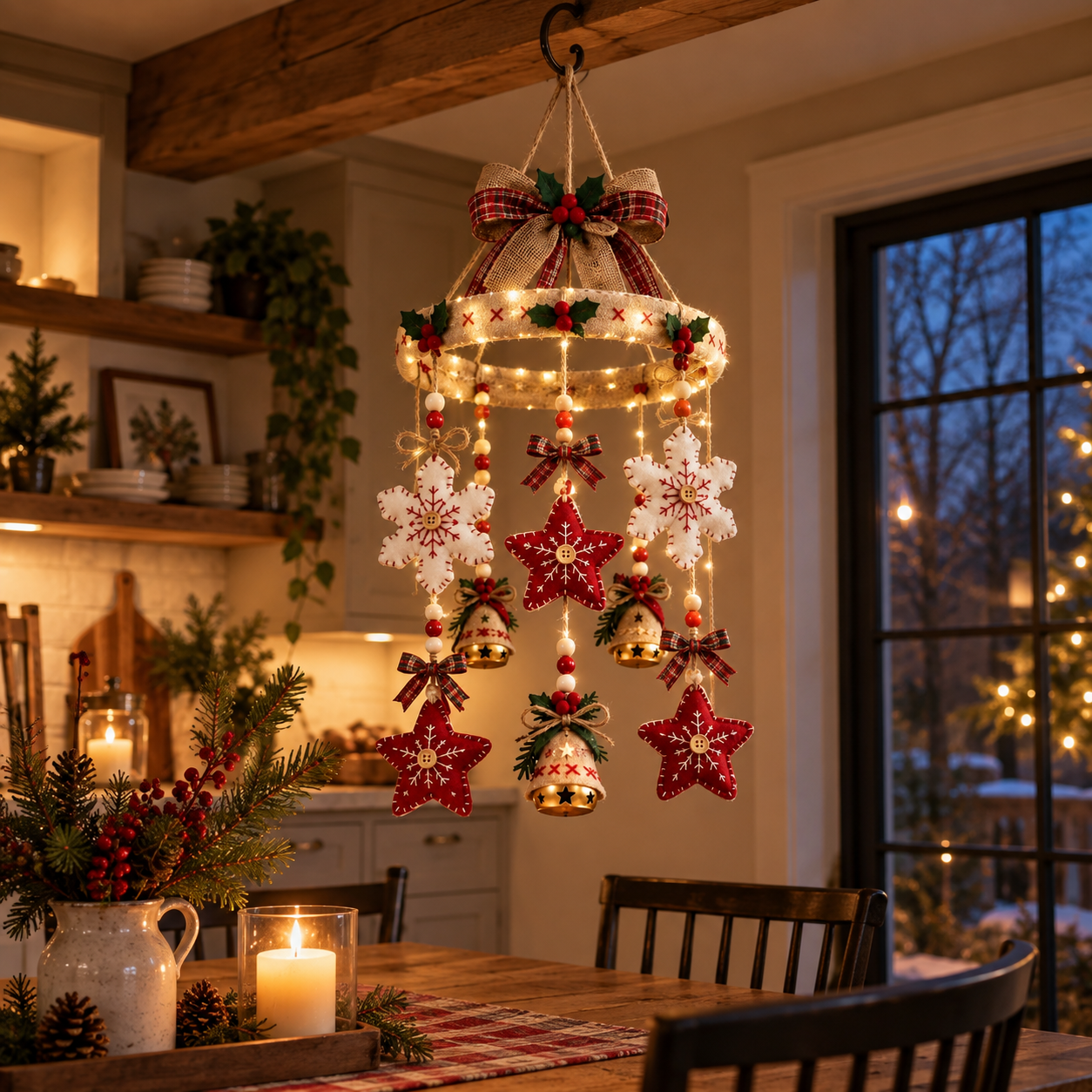 Christmas Magic Lighted Hanging Decor