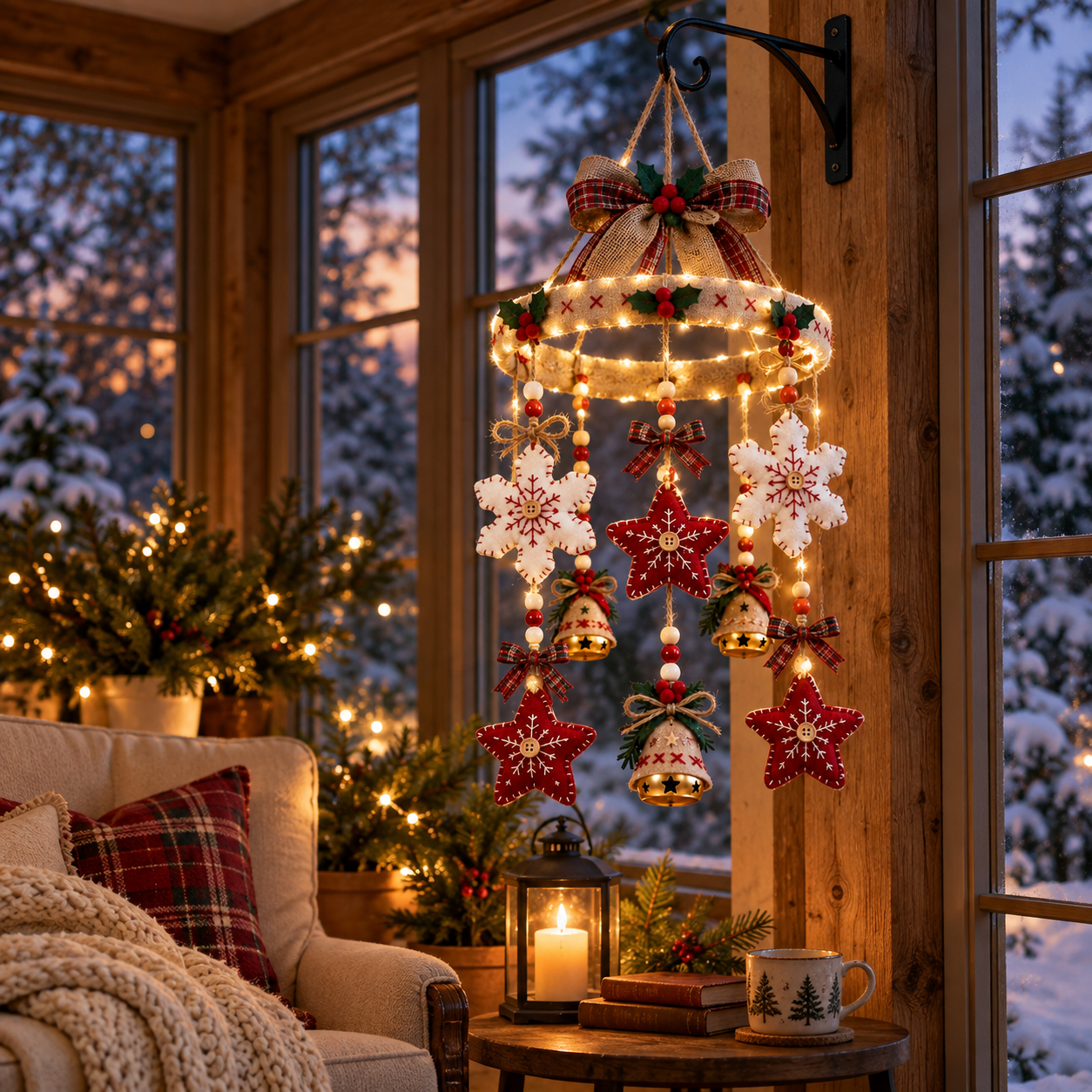 Christmas Magic Lighted Hanging Decor
