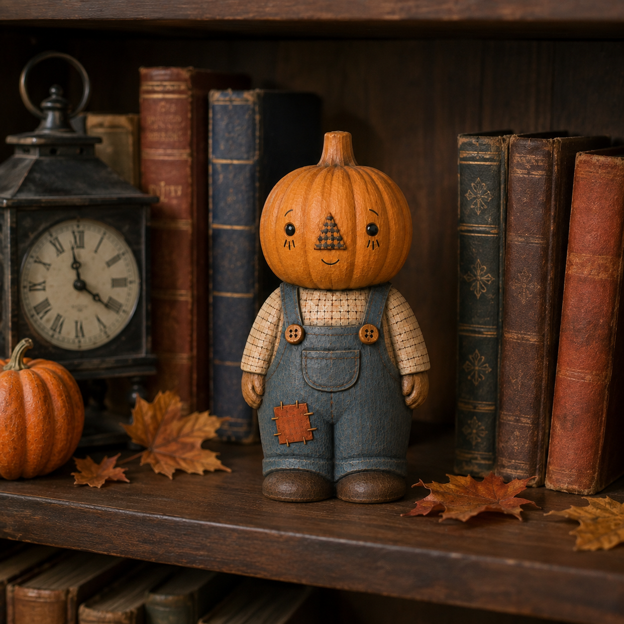 Vintage Pumpkin Boy Figurine