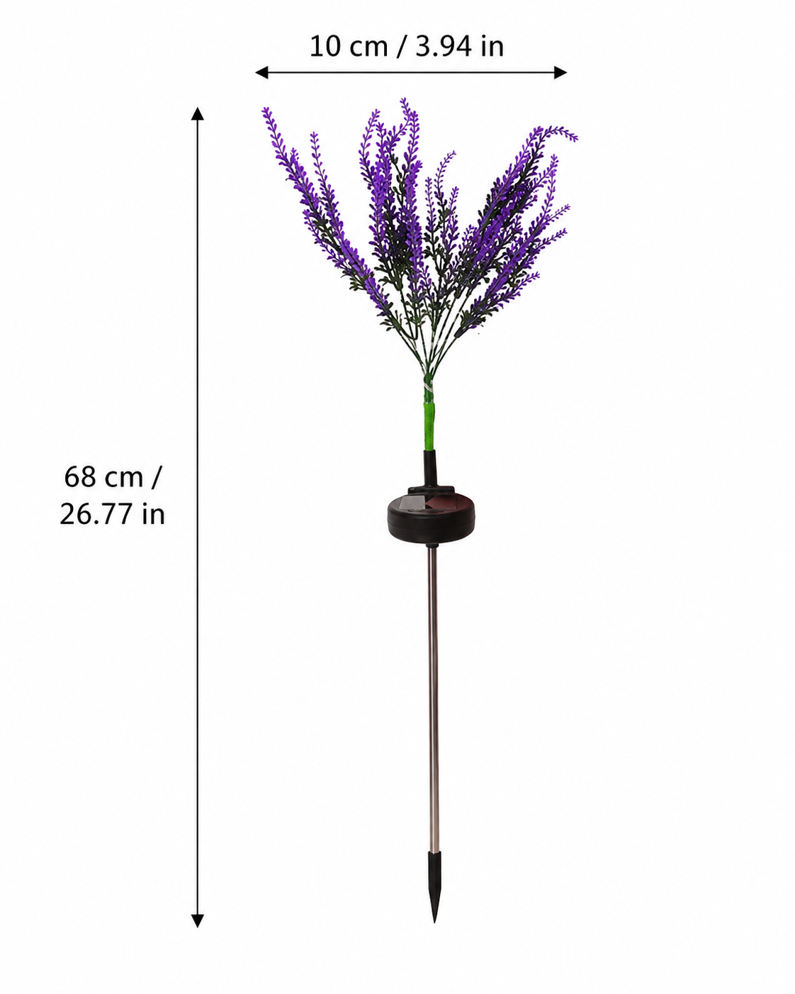 Solar-Powered Decorative Lavender Garden Stake