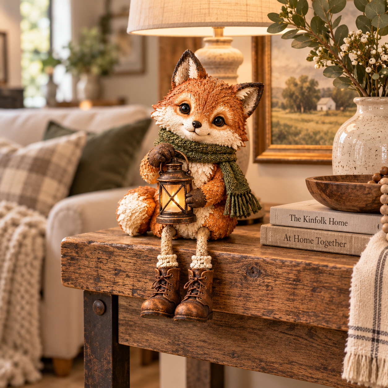 🦊 Cozy Woodland Fox With Lantern