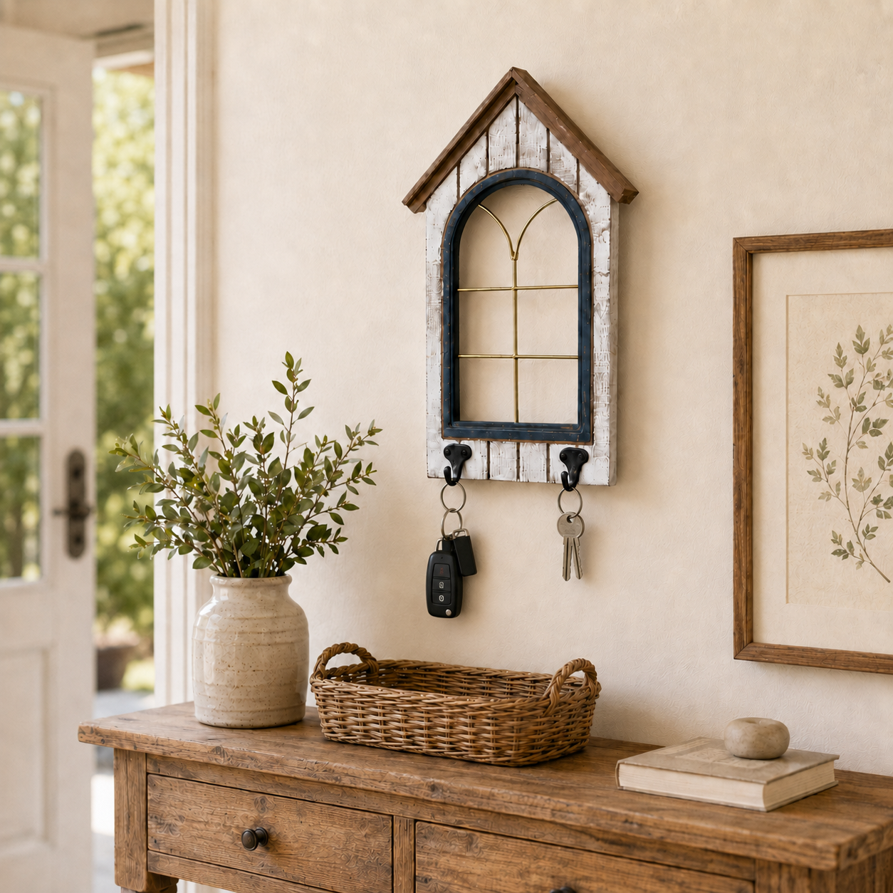 Vintage Open Window Wall Decor