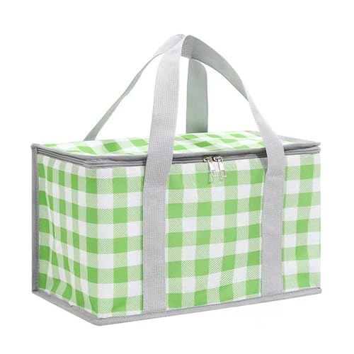Insulated Bag Picnic Basket Bags Beach Bag Foldable Cooler Bag Reusable with Zippered top-for Warm or Cold Picnic Accessories, Outdoo