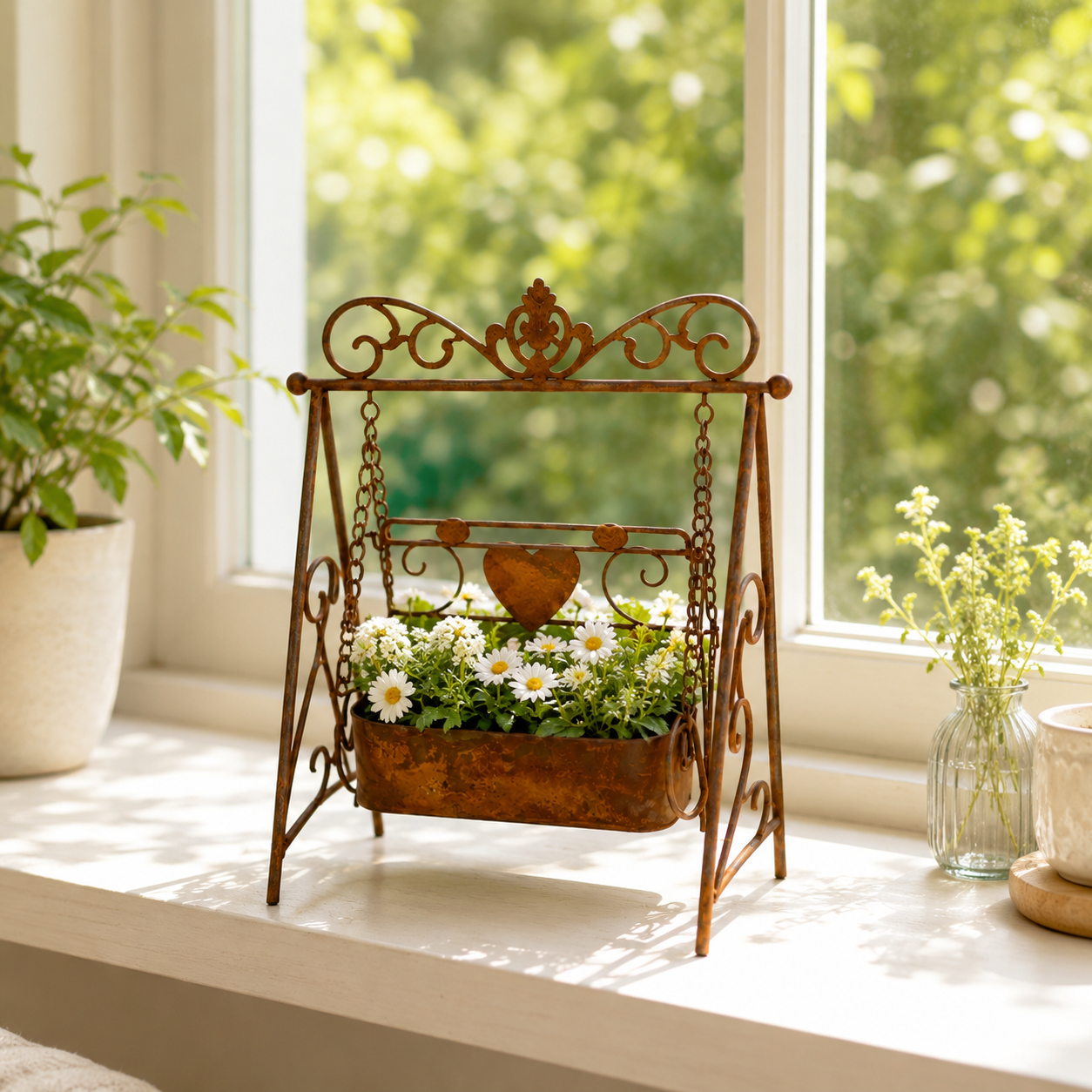 Vintage Swing Garden Planter