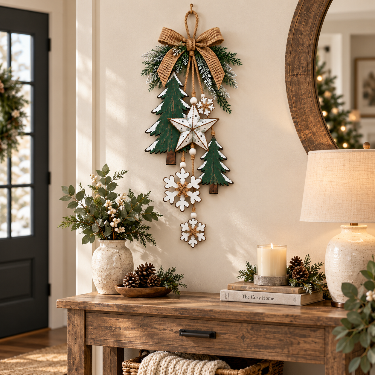 Rustic Woodland Christmas Hanging Decor