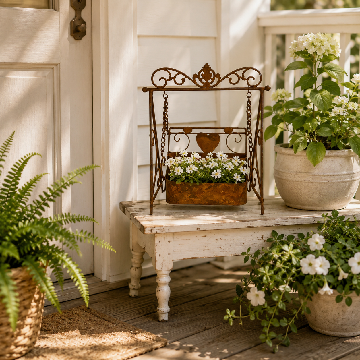 Vintage Swing Garden Planter
