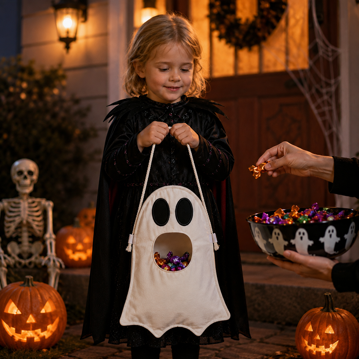 2-Pack Ghost Trick-or-Treat Candy Bags