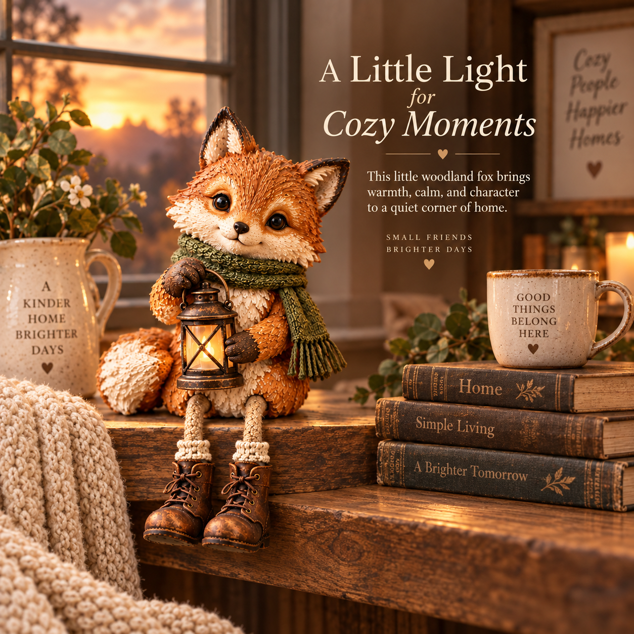 🦊 Cozy Woodland Fox With Lantern