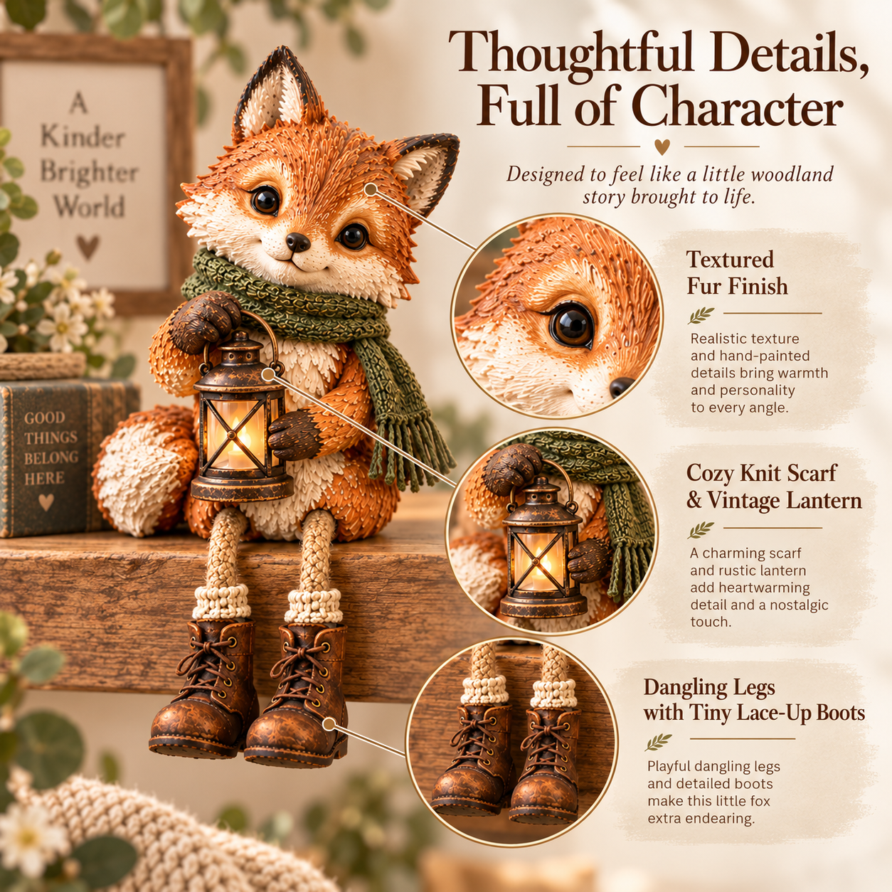 🦊 Cozy Woodland Fox With Lantern