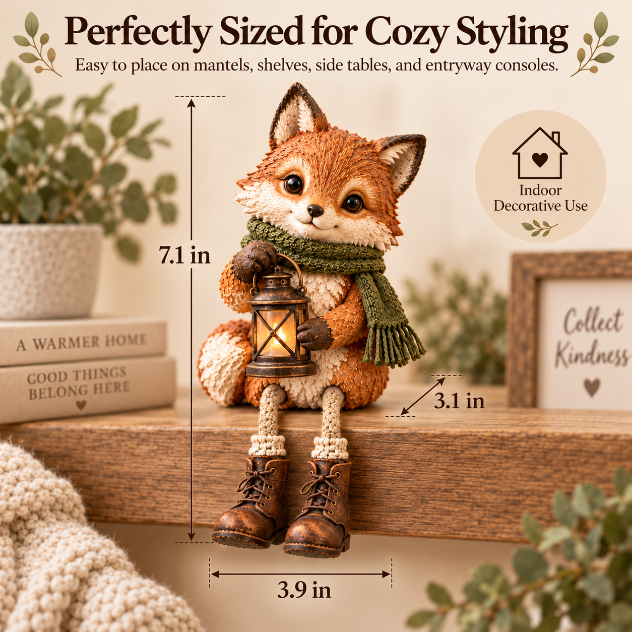 🦊 Cozy Woodland Fox With Lantern
