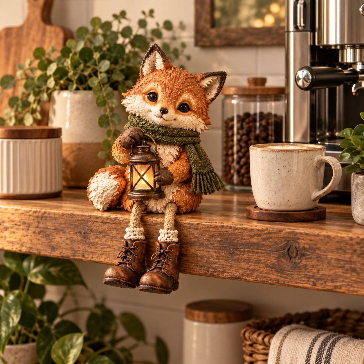 🦊 Cozy Woodland Fox With Lantern