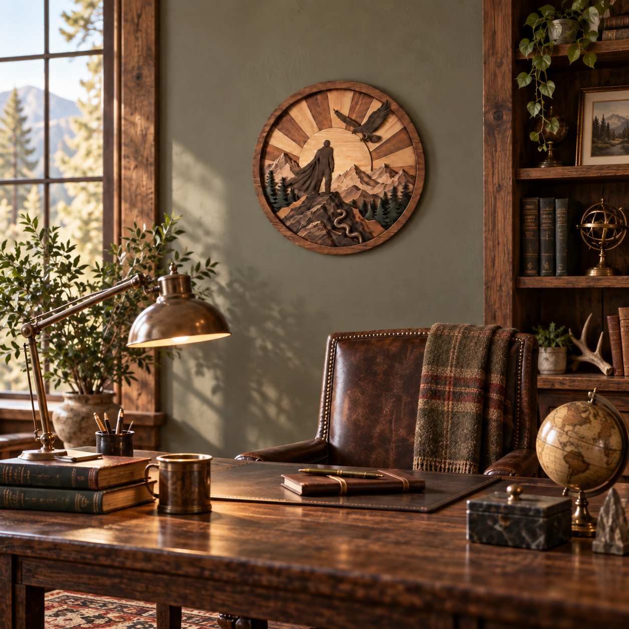 Mountain Guardian™ Layered Wood Wall Art Inspired by the Journey Beyond